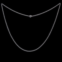 Ankerkette rund 3mm 110 cm Kette