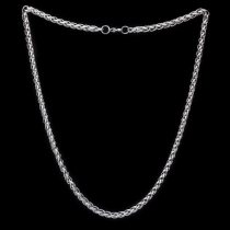 Dreifach Zopfkette Edelstahl 5 mm 70 cm Kette