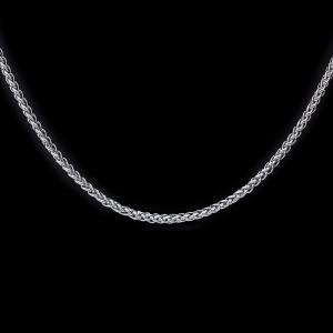 Dreifach Zopfkette Edelstahl 3 mm 110 cm Kette