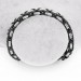 Byzantiner Kette Edelstahl silber schwarz5,5 mm 26 cm Armband
