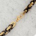 Byzantiner Königskette Armband Panzerkette Edelstahl Farbe gold schwarz